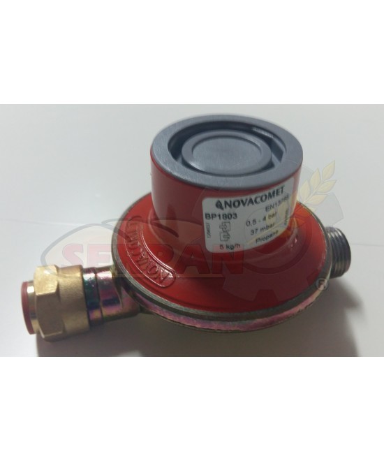 REDUCTOR DE PRESIÓN NOVACOMET ENTRADA 0,5 a 4bar / SALIDA 37mbar M20/150 5KG/H
