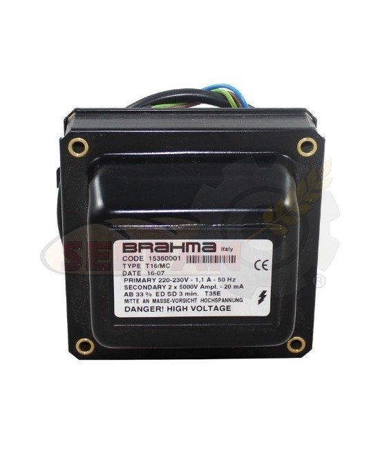 TRANSFORMADOR BRAHMA T16/MC CODE 15360001 QUEMADOR FLAXMER LE 8