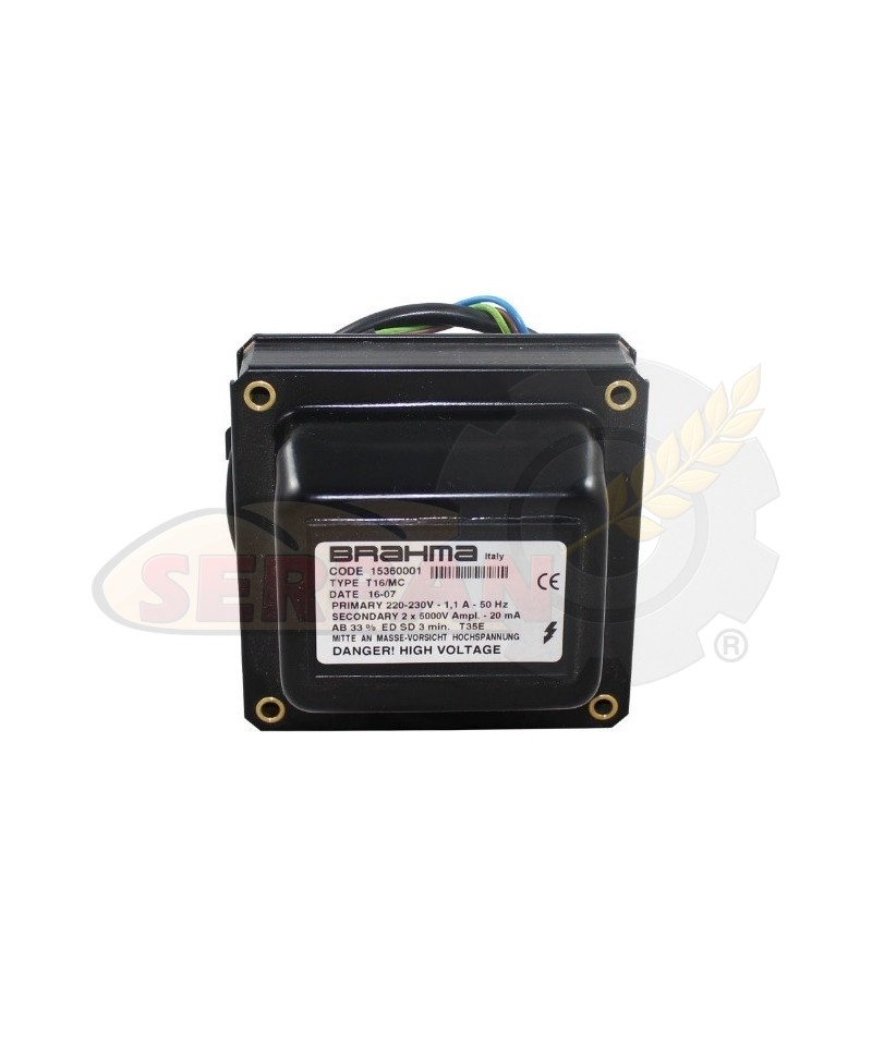 TRANSFORMADOR BRAHMA T16/MC CODE 15360001 QUEMADOR FLAXMER LE 8