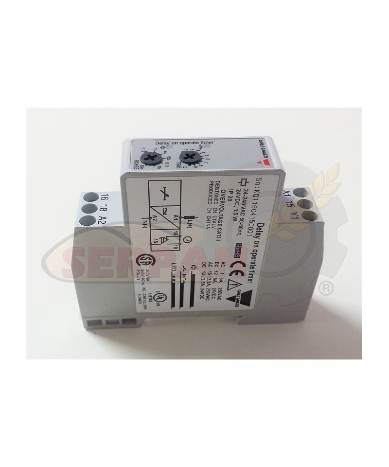 TEMPORIZADOR RETARDO ENCENDIDO DOBRA TURBO 611 GAS ; TURBO 1011 GAS CR3 CR4 FR3 FR4 BRADO P CARLO GA