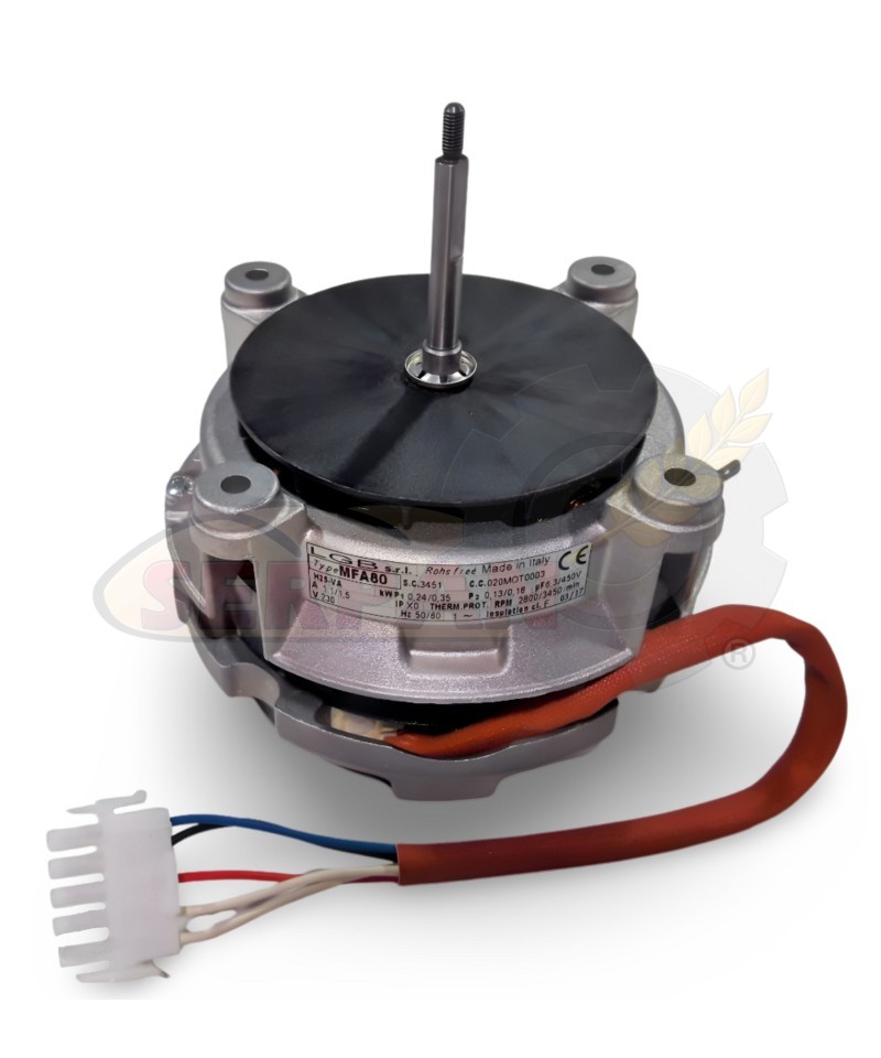 MOTOR LGB MFA80H25-VA EJE Ø8mm HORNO DOBRA / SMEG / GIORIK / CSB...