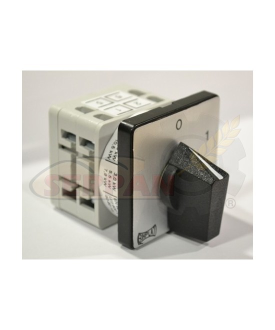 INTERRUPTOR TELERGON B-202 0-1 32A 3P 48X48mm