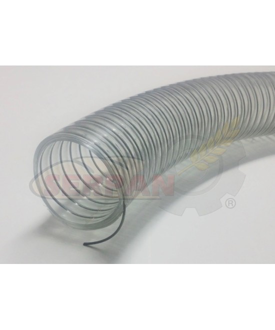 MANGUERA SILO HARINA PVC Ø50mm ESPIRAL DE ACERO RYLASPIR