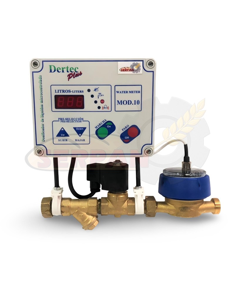 CUENTA LITROS AGUA DOSIFICADOR DE AGUA APEIPAM PARA PANADERIA PASTELERIA DERTEC PLUS 10