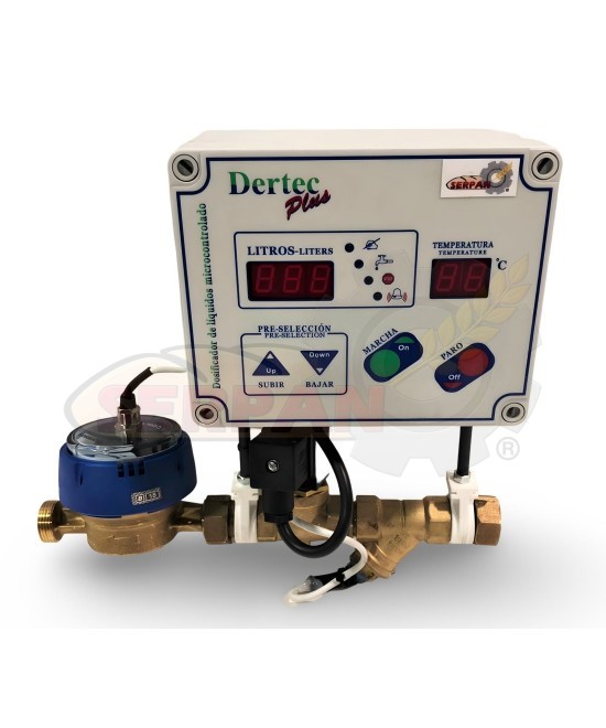 CUENTA LITROS AGUA  DOSIFICADOR DE AGUA APEIPAM PARA PANADERIA PASTELERIA DERTEC PLUS 20