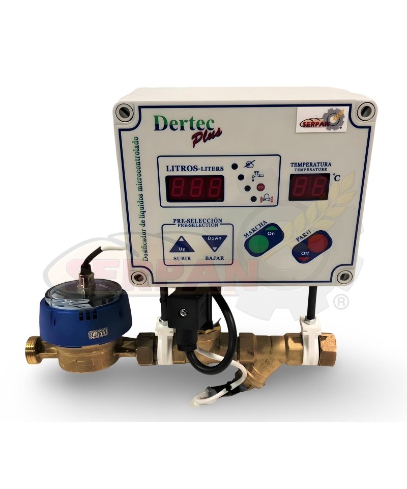 CUENTA LITROS AGUA  DOSIFICADOR DE AGUA APEIPAM PARA PANADERIA PASTELERIA DERTEC PLUS 20
