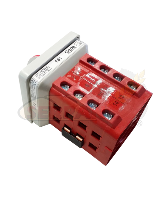 CONMUTADOR GAVE A-6813100 DAHLANDER 1-0-2 32A 64X64MM