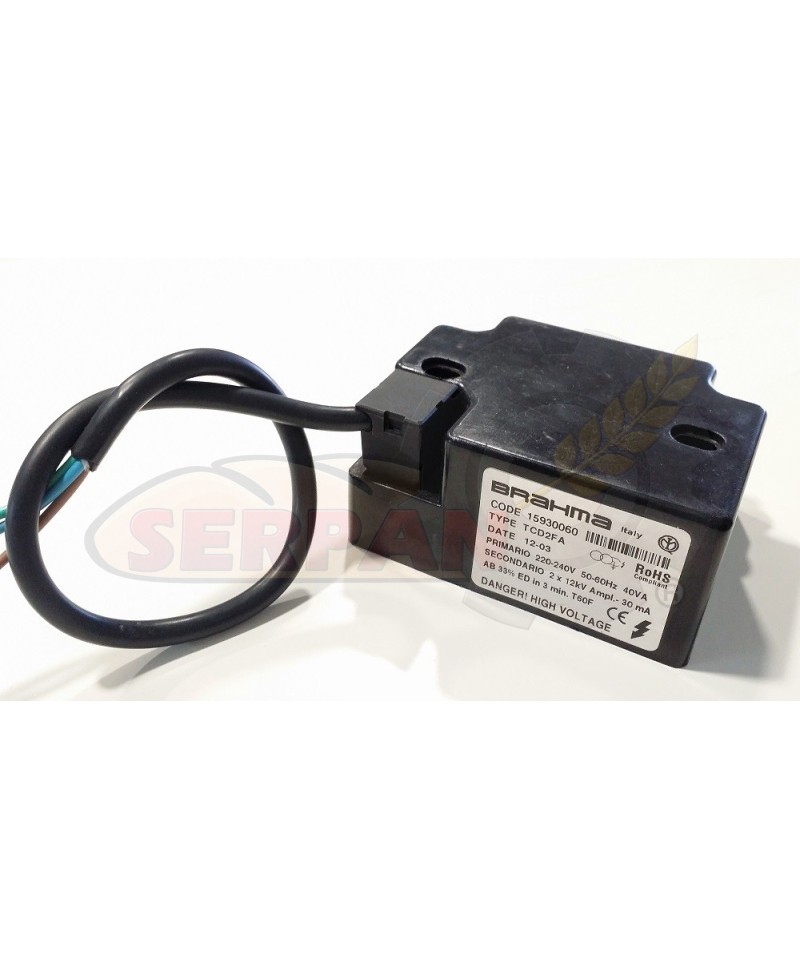 TRANSFORMADOR ENCENDIDO QUEMADOR BRAHMA TCD2FA
