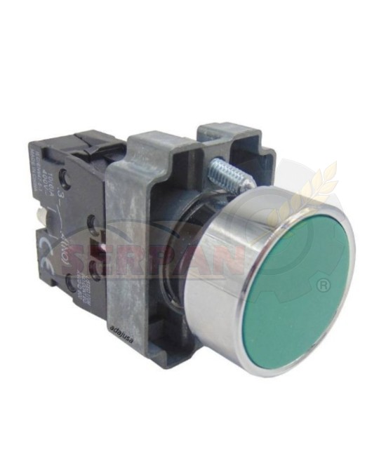PULSADOR VERDE CON RETORNO N/O