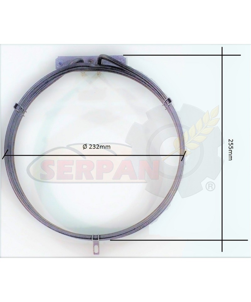 Resistencia horno SMEG 2660W Alfa135BM, Alfa135GH, Alfa135VM, Alfa135XM, Alfa161X, FOEM RFT844, RFT844B, RFT84