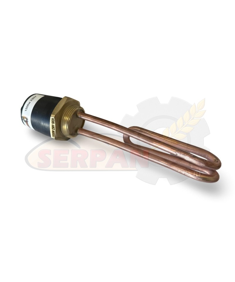 RESISTENCIA INMERSIÓN CALDERIN FERMENTADORA PANADERIA 1500W 230VAC