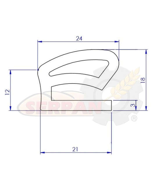 GOMA ALTA TEMPERATURA PARA PUERTA HORNO GASHOR / LOGIUDICE GASHOR COMPACT AC 90  MINI COMPACT MC90 ROTCAR MC-90