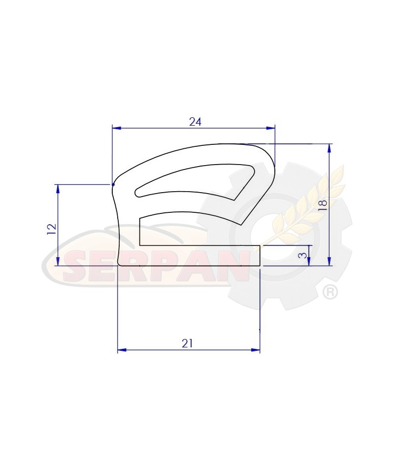 GOMA ALTA TEMPERATURA PARA PUERTA HORNO GASHOR / LOGIUDICE GASHOR COMPACT AC 90  MINI COMPACT MC90 ROTCAR MC-90