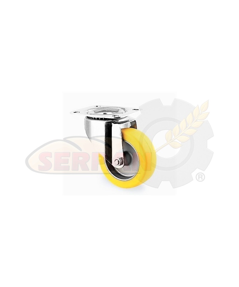 RUEDA PARA HORNO ANTICALÓRICA ANTIRUIDO PLATAFORMA 100 MMØ ACERO INOXIDABLE