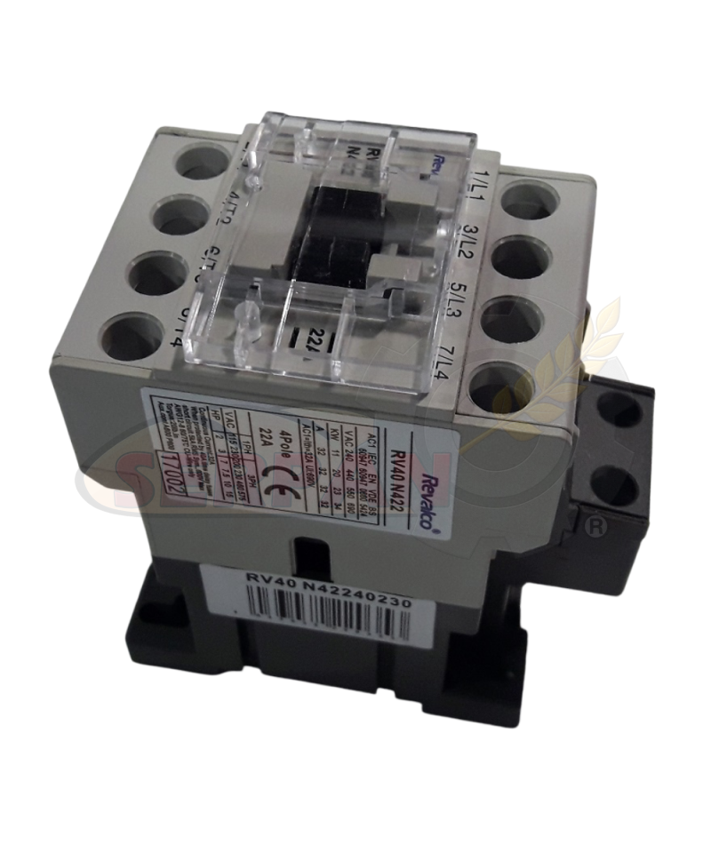 CONTACTOR REVALCO 4 POLOS N/O 40A 230V 63A EN AC1 PARA HORNO UNOX , SALVA , RMG , FM , GIORIK , CONBEQ , DOBRA , SMEG....