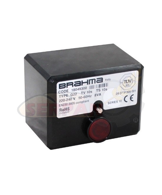 BRAHMA G22 18049300 TW10 TS10 G 22/07 TW10 TS10 18048002 G22/09 CENTRALITA QUEMADOR FLAXMER LE8 LE15 LE20