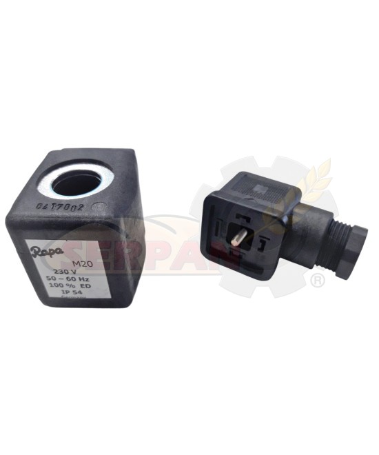 BOBINA RAPA M20 14W ELECTROVÁLVULA VAPOR PARA HORNO TERMOPAN