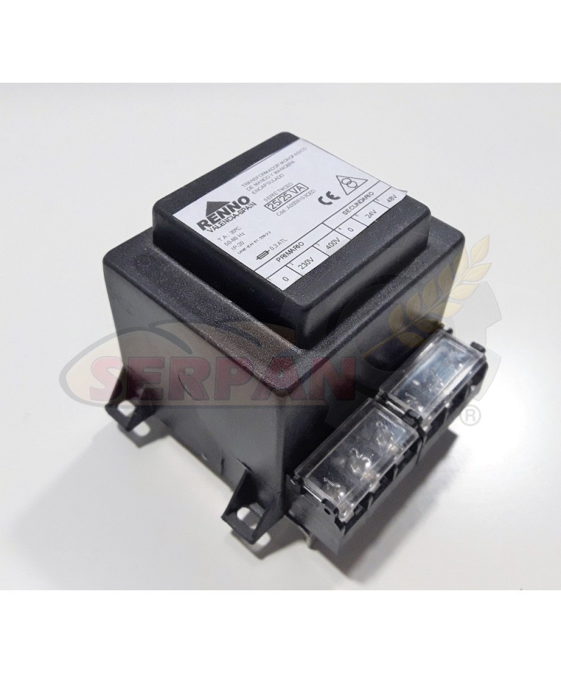 RANSFORMADOR 40VA ENTRADA 230/380VAC SALIDA 24/48VA A000811-3CED