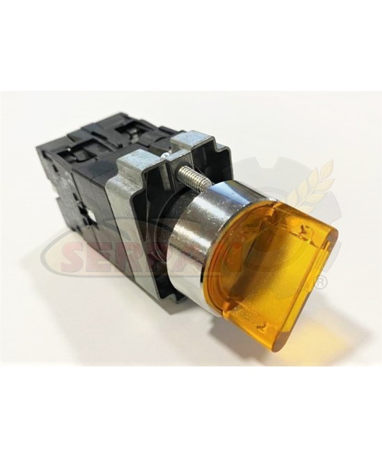 SELECTOR LUMINOSO AMBAR 3 POSICIONES INTERRUPTOR PESADORA DIVISORA AMASADORA HORNO REFINADORA