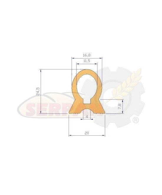 GOMA PUERTA HORNO EUROPA VOLTA-C BURLETE HORNO EUROPA GOMA PUERTA HORNO ALTA TEMPERATURA