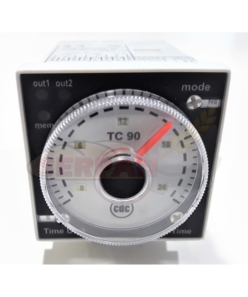 TEMPORIZADOR MULTITENSIÓN CDC TC90 HORNOS BERTAM ; SATURNINO DE LA OLIVA