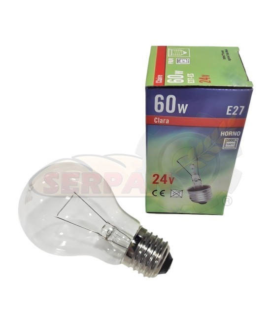 LÁMPARA HORNO 60W 300ºC E27 24VAC