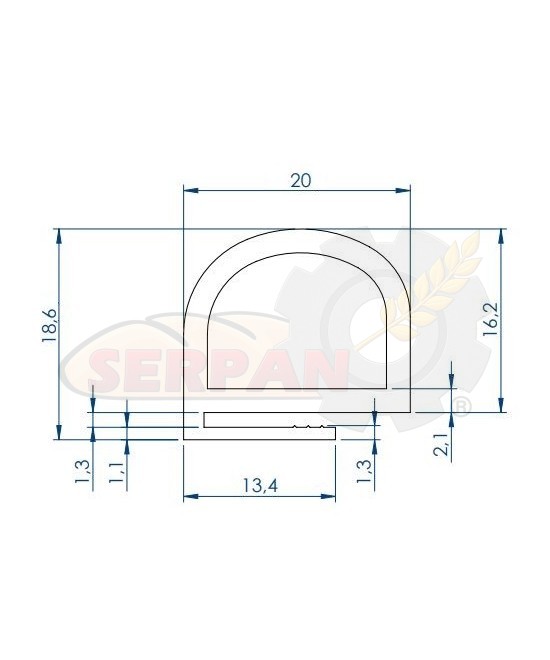 GOMA PARA PUERTA HORNO TERMOPAN