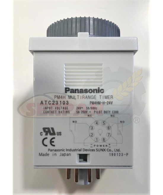 TEMPORIZADOR PANASONIC EMPAQUETADORA RAELMA R-ENA  CAMARA REPOSO SUBAL 240V PM4HM-H-AC240V
