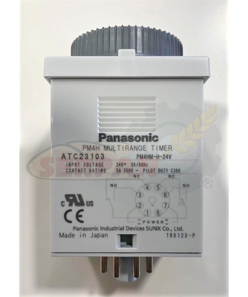 TEMPORIZADOR PANASONIC EMPAQUETADORA RAELMA R-ENA  CAMARA REPOSO SUBAL 240V PM4HM-H-AC240V