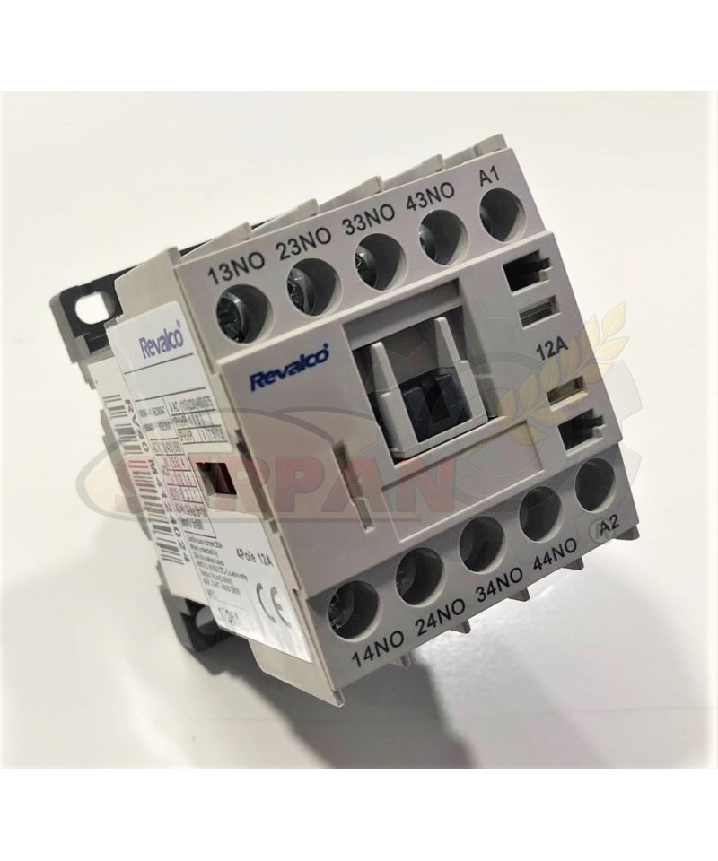 MINICONTACTOR REVALCO 4 POLOS N/0 24VAC 12A