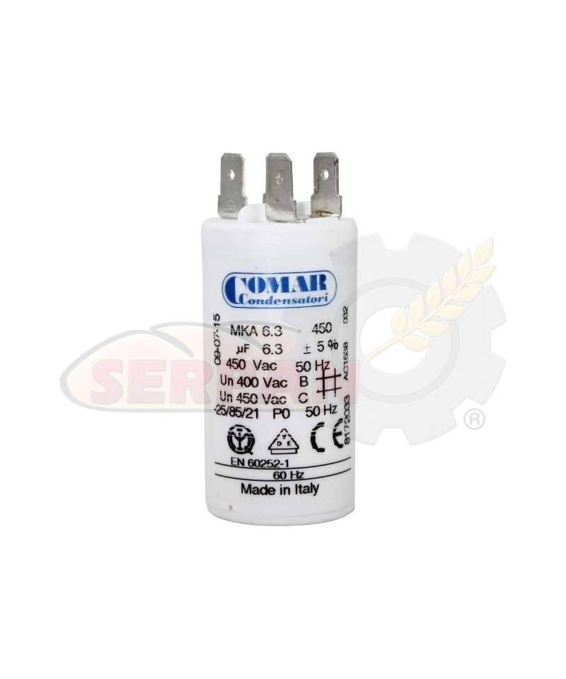 CONDENSADOR ALTERNA 450V 6,3uF