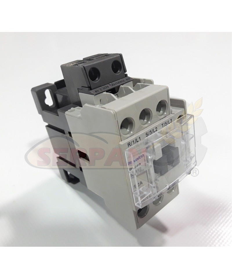 CONTACTOR REVALCO 3P/1NO+1NC 18A 230V
