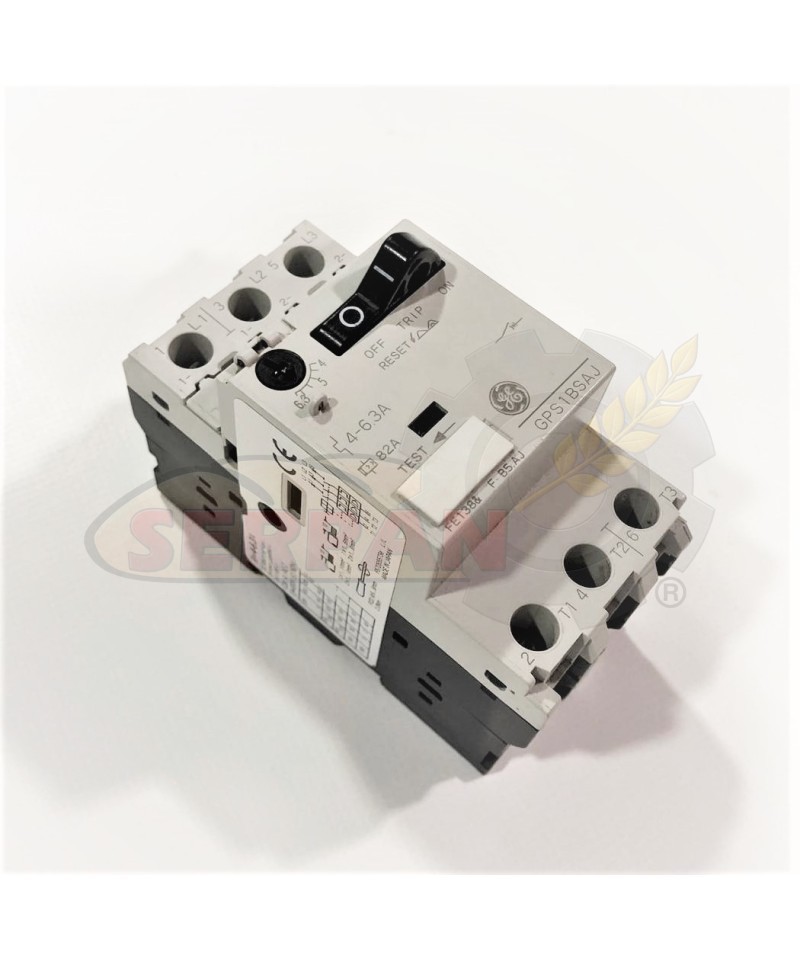 DISYUNTOR GENERAL ELECTRIC 4-6,3A GPS1BSAJ  PROTECCION MOTOR PESADORA SUBAL CSM