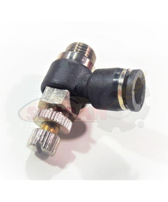 REGULADOR CAUDAL 1/8" Ø8 UNIDIRECCIONAL ORIENTABLE