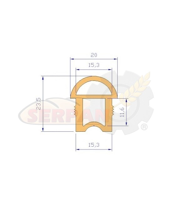 Goma para puerta horno THT STOX87