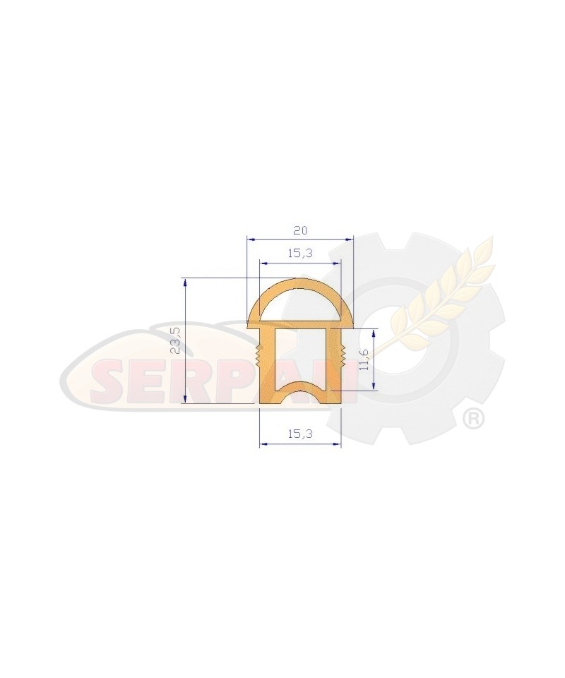 Goma para puerta horno THT STOX87