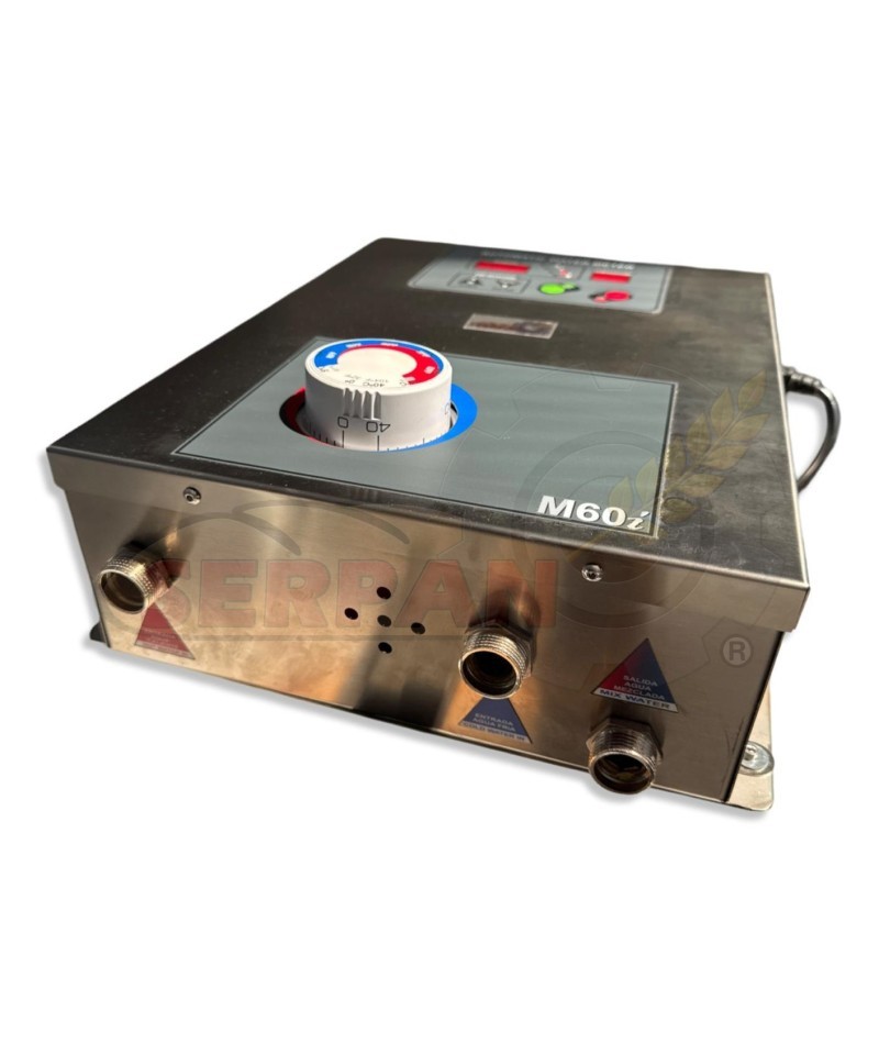 CUENTA LITROS DERTEC PLUS 60 INOX MEZCLADOR AGUA AUTOMÁTICO