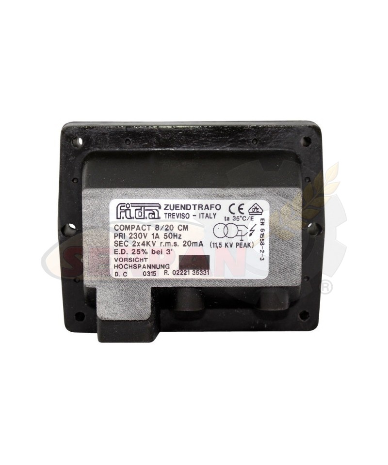 TRANSFORMADOR FIDA COMPACT 8/20 CM 1A SEC 2x4Kv R.M.S 20mA