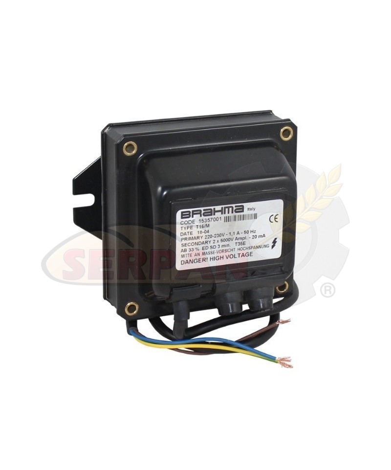 TRANSFORMADOR BRAHMA T16/M CODE 15357001 QUEMADOR FLAXMER LE 8