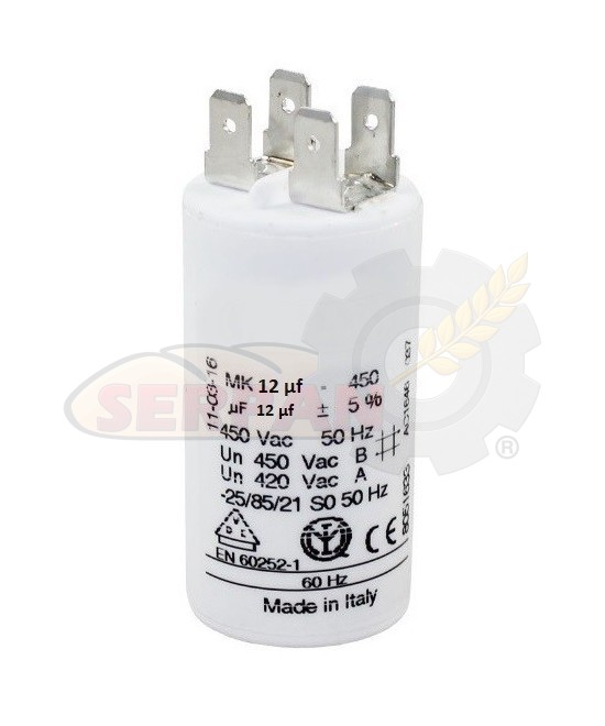 CONDENSADOR ARRANQUE MOTOR 450V 12,5uF