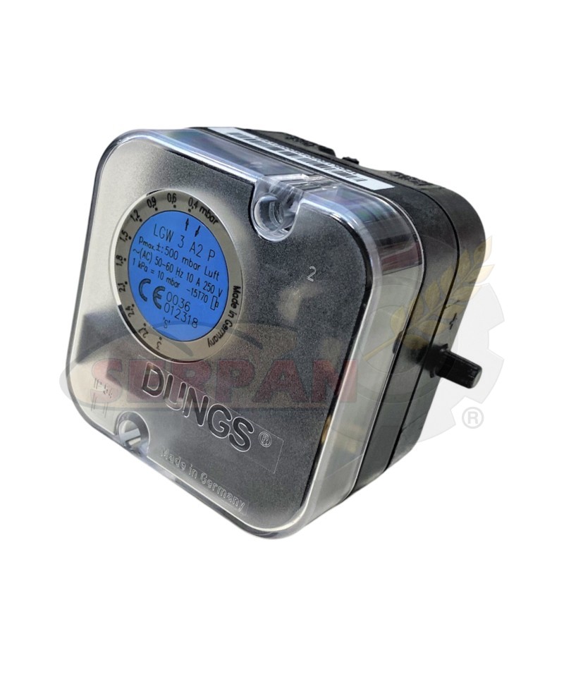 PRESOSTATO DUNGS LGW 3 A2 P REGUALCIÓN 0,4 A 3Mbar QUEMADOR FLAXMER CREMAX