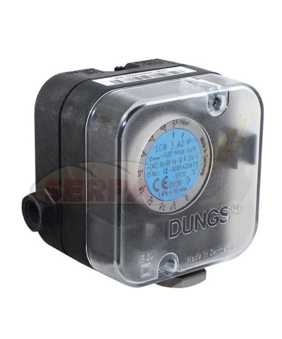 PRESOSTATO DUNGS LGW 3 A2 P REGUALCIÓN 0,4 A 3Mbar QUEMADOR FLAXMER CREMAX