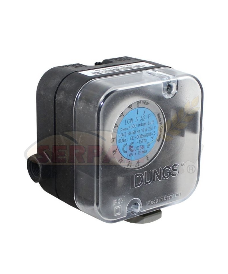 PRESOSTATO DUNGS LGW 3 A2 P REGUALCIÓN 0,4 A 3Mbar QUEMADOR FLAXMER CREMAX