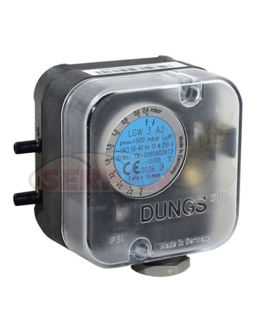 PRESOSTATO DUNGS LGW 3 A2 DE 0,4/3Mbar QUEMADOR JOANNES
