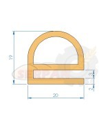 GOMA PUERTA HORNO TAGLIAVINI RT810
