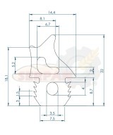 GOMA PARA PUERTA HORNO UNOX CHEFTOP CHEFLUX BAKERTOP BAKERLUX