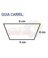 LONA ESCUDILLADORA PIDAM 2290X60mm GUIA 6x3x4mm 2PU
