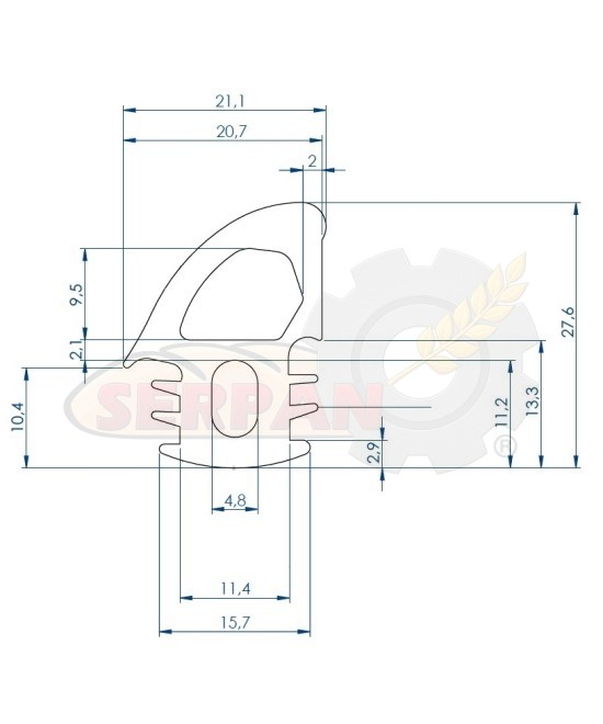 GOMA PUERTA HORNO WIESHEU 100068 B8 - E2 100858 B4 - E2  MIWE ECONO FP EC6.0604/60604