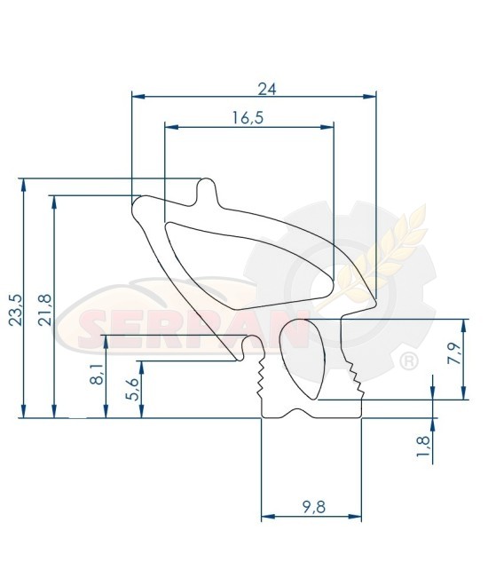 GOMA PARA PUERTA HORNO LAINOX RATIONAL
