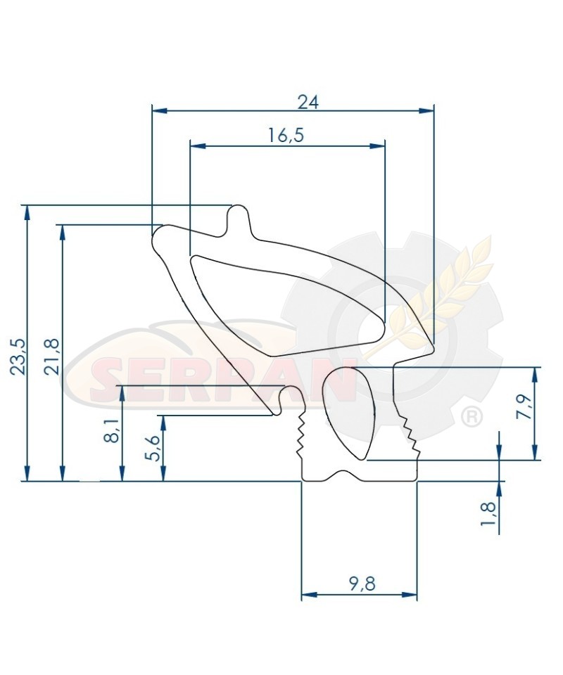 GOMA PARA PUERTA HORNO LAINOX RATIONAL